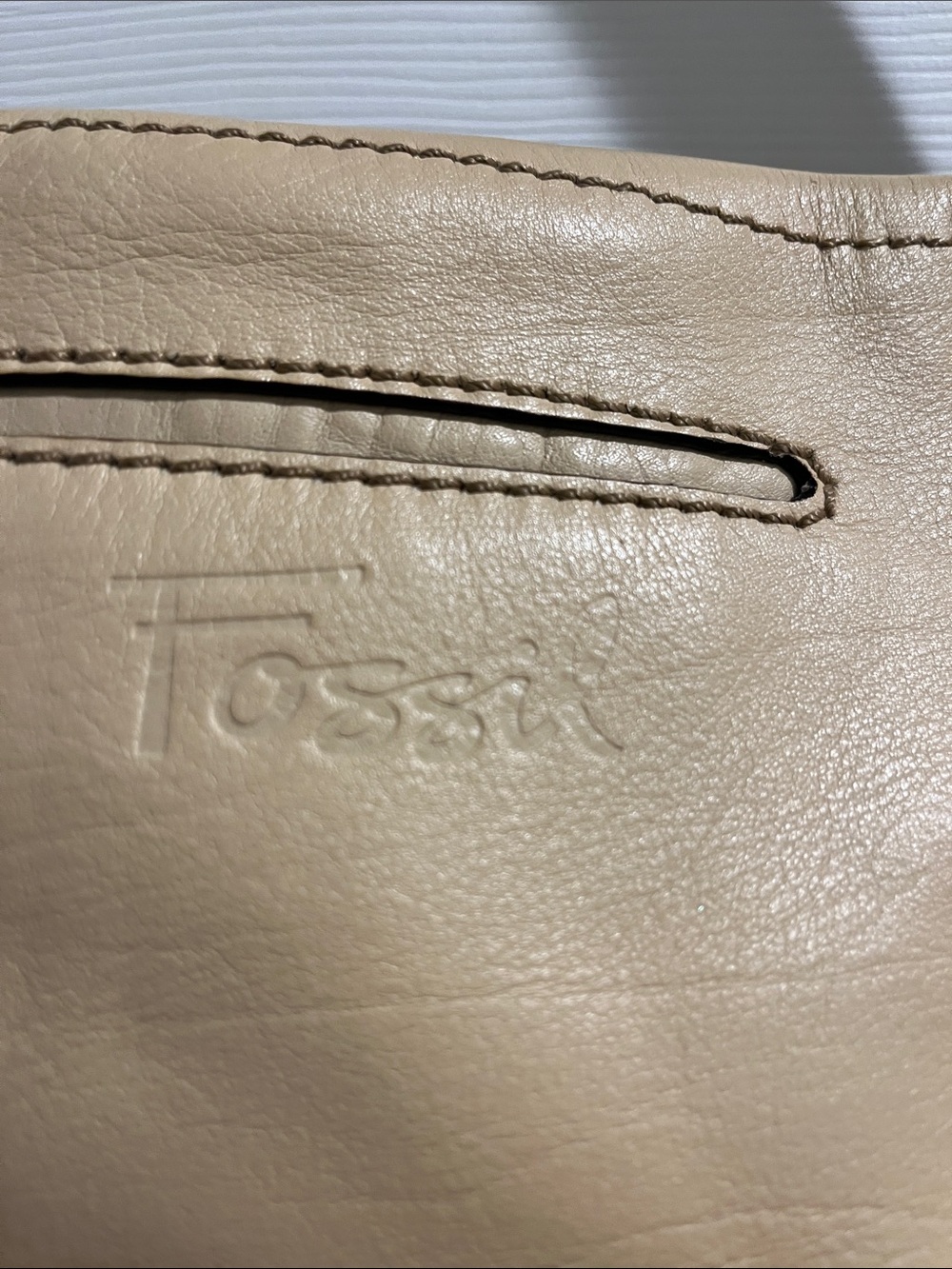 FOSSIL tan leather purse - Picture 3 of 12
